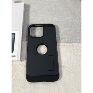 Spigen Tough Armor MagFit iPhone 15 Pro Max Case Metal Slate Kickstand ACS06595